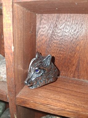 Wolf Ring Stainless Steel Size 10
